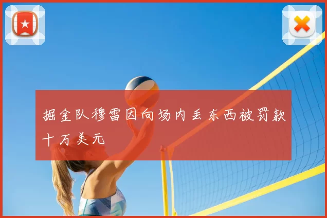 掘金队穆雷因向场内丢东西被罚款十万美元