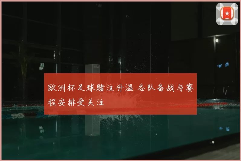 欧洲杯足球赌注升温 各队备战与赛程安排受关注
